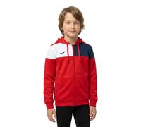 Joma Crew V Full Zip Sweatshirt Rouge 4-5 Years Garçon