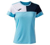 Joma Crew V T-Shirt, Bleu Marine Blanc, XL Femme