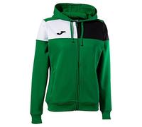 Joma Crew V Veste à Capuche, Vert/Noir/Blanc, M Femme