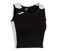 Joma Débardeur Court Femme Record II M Noir et Blanc