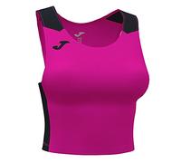 Joma Débardeur Court Femme Record II, Mixte, Rose Fluo/Noir, XXXXS-XXXS