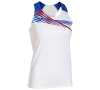 Joma Débardeur Femme Elite X T-Shirt, Blanc/Bleu Roi, XS