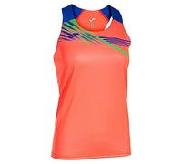 Joma Débardeur Femme Elite X T-Shirt, Corail Fluo/Royal, XS