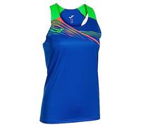 Joma Débardeur Femme Elite X T-Shirt, Royal/Vert Fluorescent, XS