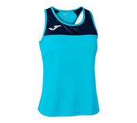 Joma Débardeur Montreal T-Shirt, Turquoise Fluo Bleu Marine, XL Femme