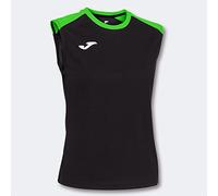 Joma Eco Championship Débardeur pour Femme T-Shirt, Noir, Vert Fluo