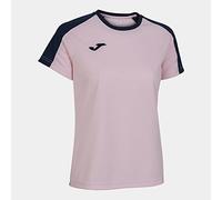 Joma Eco Championship T-Shirt à Manches Courtes pour Femme, Rose/Bleu Marine