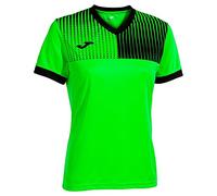 Joma Eco Supernova T-Shirt, Vert Fluo et Noir, XXS Femme