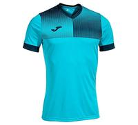 Joma Eco Supernova T-Shirt, Turquoise Fluo Bleu Marine, L Homme