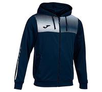 Joma Eco Supernova Veste à Capuche, Bleu Marine/Blanc, L Homme