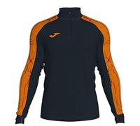 Joma Élite IX Sweat-Shirt, Noir Orange, L Homme