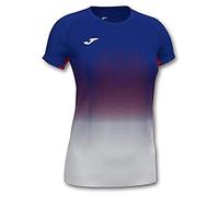 Joma Elite VII T-Shirt de Course Femme, Bleu Roi, Blanc et Rouge, S