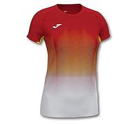 Joma Elite VII T-Shirt de Course pour Femme L Rouge/Blanc