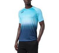 Joma Elite VII T-Shirt de Running à Manches Courtes pour Enfant, Fille, 101519.013, Turquoise Bleu Marine, XXS