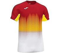 Joma Elite VII T-Shirt de Running à Manches Courtes pour Enfant XS Rouge/Blanc