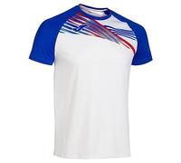 Joma Elite X Tee Shirt, Blanc/Bleu Roi, M Homme