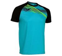 T-shirt Joma Elite X manche courte bleu ciel noir - M
