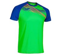 Joma Elite X T-Shirt, Vert Fluo/Royal, L Homme