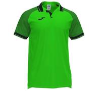 Joma Essential II Polo pour Homme, Homme, 101509.021, Vert Fluo-Noir, 6XS 4-5 ans
