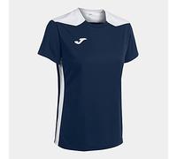 Joma Femme Championship VI T-Shirt, Bleu (Marine/Blanc), XS EU