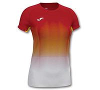 Joma Femme Elite VII T-Shirt De Course, Rouge/Blanc, S EU