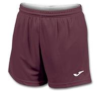 Joma Femme Shorts, Droit, Polyester, Bordeaux, S