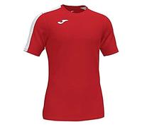 Joma Garçon Academy T-Shirt À Manches Courtes, Rouge, Blanc, XS EU