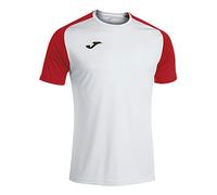 Joma Homme Academy Iv M/C T-Shirt, Blanc Rouge, XL EU