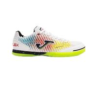 Joma Homme Top Flex Chaussures Futsal, Blanc, Jaune, Rouge, 43.5 EU