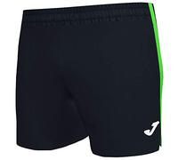 Joma Micro Shorts Running pour Homme, Taille M, Noir/Vert Fluo