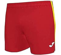 Short de Running Homme Joma MICRO ELITE VII - Rouge/Jaune - Fendu sur les côtés - Logo sérigraphié