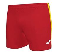 Short de Running Homme Joma MICRO ELITE VII - Rouge/Jaune - Fendu sur les côtés - Logo sérigraphié