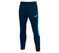 Joma Pantalon Long Eco Championship Sport, Bleu Marine/Turquoise Fluo, S Homme