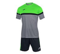 Joma Set Danubio, Mélange Gris Vert Fluo, 5XS Homme