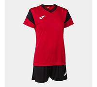 Joma Set Phoenix-Femme, Rouge, Noir, XL