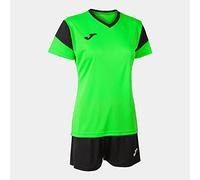 Joma Set Phoenix-Femme, Vert Fluo et Noir, XL