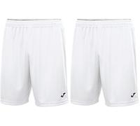 Joma Short de Football pour Hommes, Taille M, Blanc Nobel (Lot de 2)