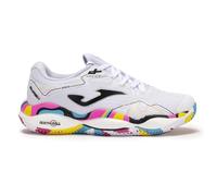 Joma Smash Chaussures de padel 37-47 Semelle réactive Ball qui absorbe les chocs et évite les torsions dans les articulations, Blanc - multicolore, 46 EU