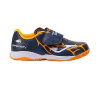 Joma Super Copa Jr 2503 Marino Naranja Flúor Indoor Botte Oxford, Bleu Marine/Orange Fluo, 27 EU