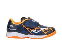 Joma Super Copa Jr 2503 Marino Naranja Flúor Indoor Botte Oxford, Bleu Marine/Orange Fluo, 36 EU
