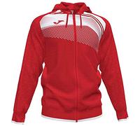 Joma Supernova II Sweatshirt à Capuche Homme, Rouge/Blanc, S