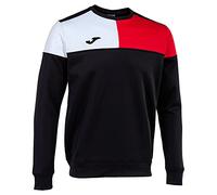 Joma Sweat-Shirt Crew V Homme Sweatshirt, Noir/Rouge/Blanc