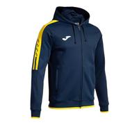 Joma - Sweat pour Homme - Olympiade - Capuche - Fermeture éclair, Bleu, L
