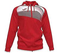 Joma Sweat Zippé à Capuche pour Garçon, Taille 2XS, Rouge/Blanc