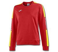 Joma Sweatshirt de Football pour Femme, Taille S, Rouge/Jaune