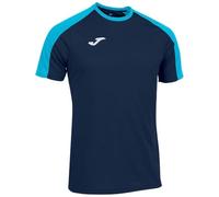 Joma T- Shirt à Manches Courtes Eco Championship, Bleu Marine/Turquoise Fluo, XS Homme