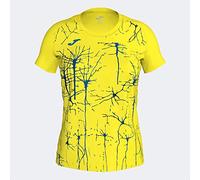 Joma T- Shirt à Manches Courtes Élite IX, Jaune Fluo, L Femme