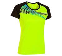 Joma T- Shirt à Manches Courtes pour Femme Elite X, Jaune Fluo/Noir, XL