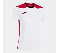 Joma T-Shirt Manches Courtes Championnat VI Blanc Rouge, 901265.206.L