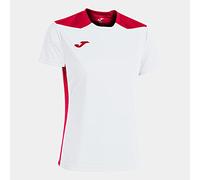 Joma T-Shirt Manches Courtes Championnat VI Blanc Rouge, 901265.206.XL